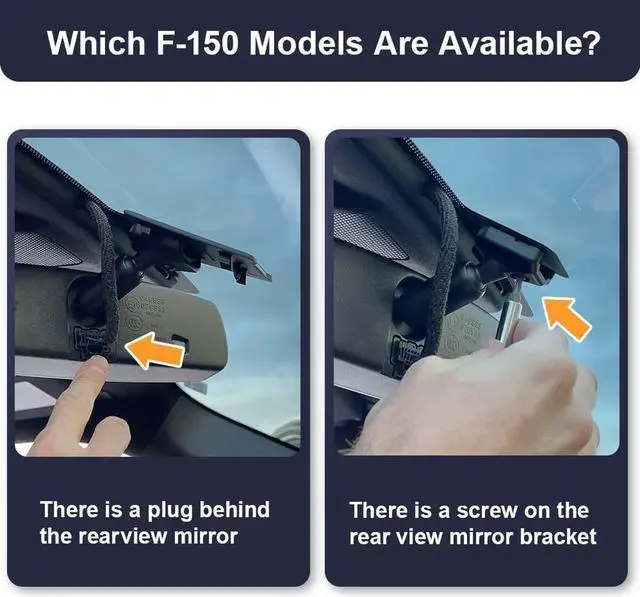 Alt view image 2 of 7 - Fitcamx 4K Dash Cam Suitable for Ford F150 & F250 2021-2025 Limited XLT XL Raptor Lariat Platinum King Ranch Tremor, OEM Look, UHD 2160P Video, WiFi&APP, Loop Recording, G-Sensor, Plug&Play, 64GB Card