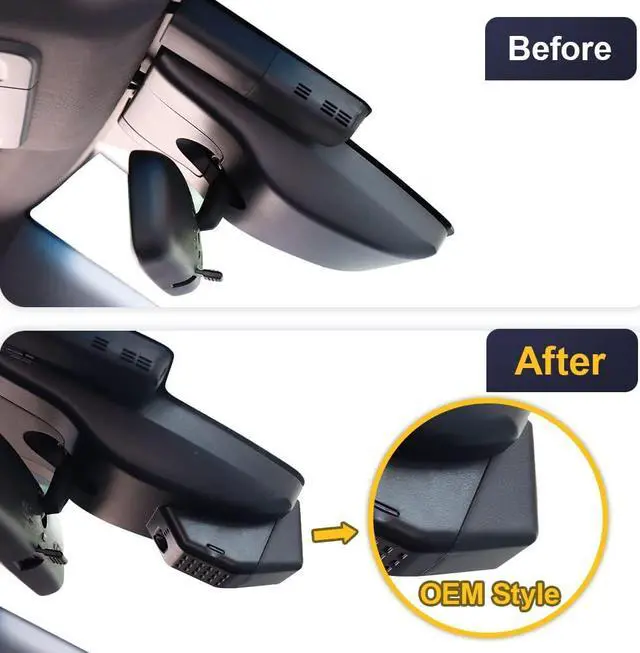 Alt view image 2 of 6 - Fitcamx 4K Dash Cam Suitable for Toyota Highlander 2020-2025 LE Limited L XLE XSE Platinum UX70 (Gen4), OEM Factory Look, UHD 2160P Video, WiFi & APP, G-Sensor, Loop Recording, Plug & Play, 64GB Card