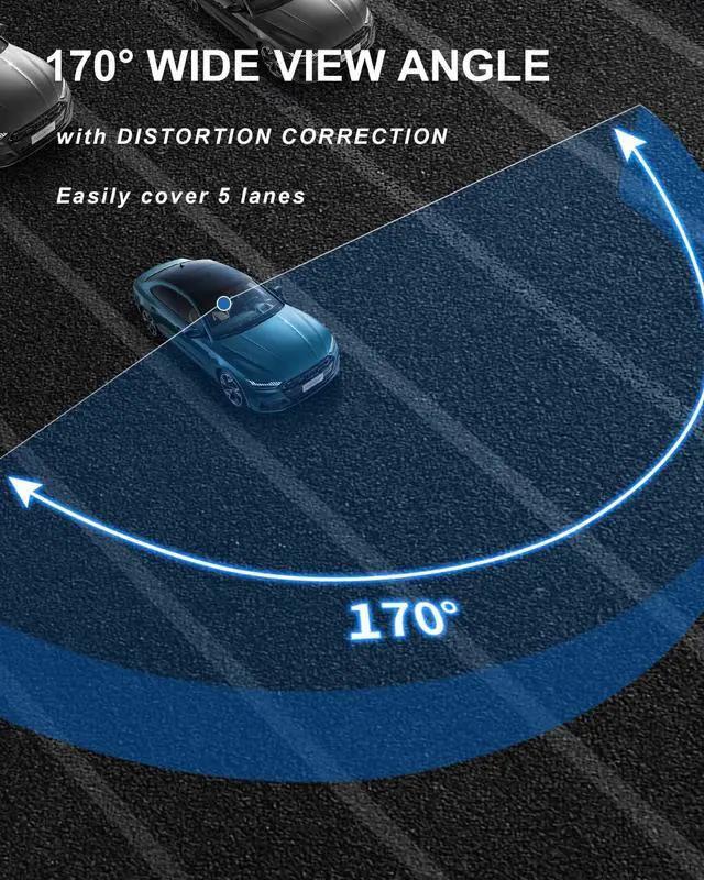 Alt view image 6 of 6 - AX2V 2K Dash Cam for Cars with Super Night Vision, 170° Wide Angle, APP Control - Screenless 1600P OE Fit Dash Camera with WDR, G-Sensor, Loop Recording, Parking Mode, Built-in 32GB eMMC Storage