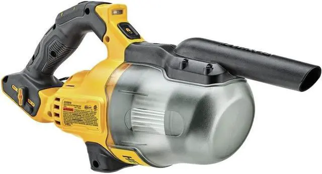 Alt view image 3 of 7 - DEWALT 20V Vacuum, Cordless Handheld Vacuum, HEPA, Battery Not Included (DCV501HB), Yellow