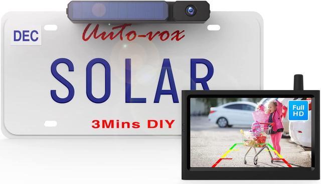 AUTO-VOX Wireless Backup Camera for Trucks with Rechargeable  Battery-Powered, 3Mins DIY Installation, Back Up Camera Systems for Car  Supports 2