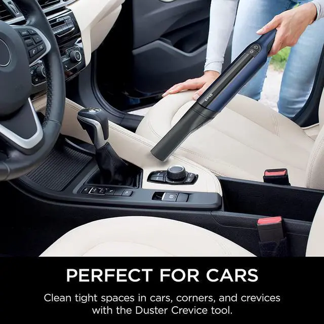 Alt view image 5 of 7 - Shark WV410BL WANDVAC Cordless Hand Vacuum, Ultra-Lightweight & Portable with Powerful Suction & Tools for Pets, Designed for Car & Home, Dark Blue