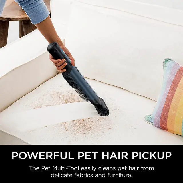 Alt view image 6 of 7 - Shark WV410BL WANDVAC Cordless Hand Vacuum, Ultra-Lightweight & Portable with Powerful Suction & Tools for Pets, Designed for Car & Home, Dark Blue