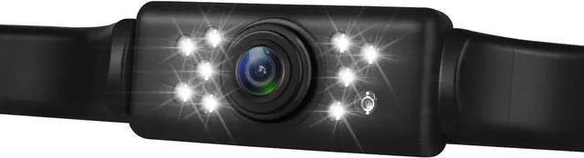 Alt view image 2 of 7 - JPP HD Backup Camera and Monitor Kit - 4.3" IPS FHD Color Display, Waterproof Night Vision License Plate Reverse Camera for Car/RV/Truck/Pickup