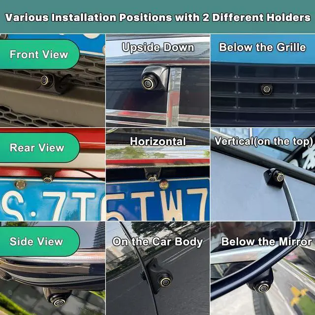 Alt view image 5 of 7 - HD Backup/Front/Side View Camera, GreenYi AHD 720P Reverse Rear Cam for Car, SUV, RV, Trailer, Camper, Van, Pickup, Adjustable Fisheye Lens, 170 Degrees Viewing Angle(Black)