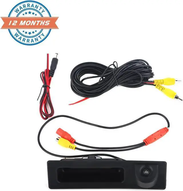 Alt view image 7 of 7 - HD 1280x720p Rear View Camera, Trunk Handle Rear View Reverse Backup Camera Compatible with BMW Vehicle F Series 3/4/5 X3 X4 F30 F32 F10 F11 F25