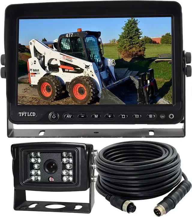 Main image of AHD 1080P 7" Reverse Rear View Backup Camera System, Camera with Night Vision Waterproof IP69K Vibration-Proof 10G for Tractor/Truck/Bus/Motorhome/Excavator/Caravan/Skid Steer/Harvester
