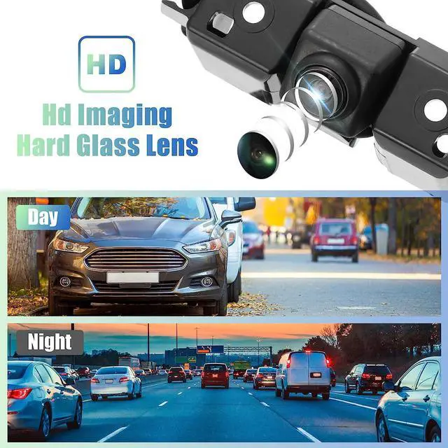 Alt view image 2 of 7 - X AUTOHAUX Car Rear View Backup Camera Parking Reverse Back Up Camera Waterproof 23244435 for Chevrolet Silverado 1500 2500 3500 for GMC Sierra 1500 2016-2019