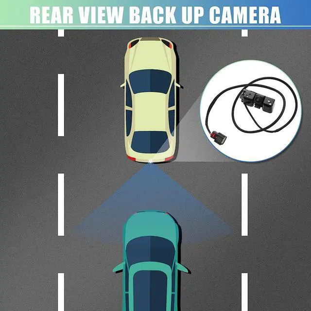 Alt view image 6 of 7 - X AUTOHAUX Car Rear View Backup Camera Parking Reverse Back Up Camera Waterproof 23244435 for Chevrolet Silverado 1500 2500 3500 for GMC Sierra 1500 2016-2019