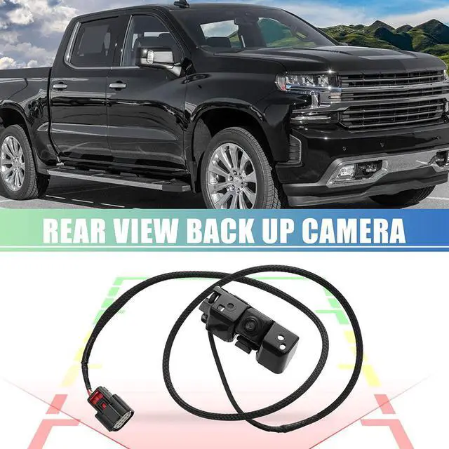 Alt view image 7 of 7 - X AUTOHAUX Car Rear View Backup Camera Parking Reverse Back Up Camera Waterproof 23244435 for Chevrolet Silverado 1500 2500 3500 for GMC Sierra 1500 2016-2019