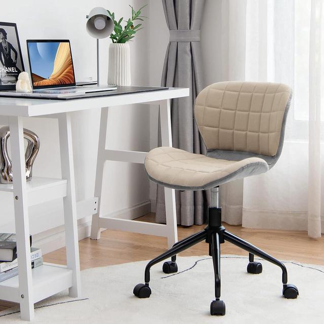 Giantex Home Office Desk Chair Set, 2 / White