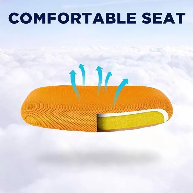 Alt view image 6 of 7 - Ergonomic Office Chair Cheap Desk Chair Mesh Computer Chair Back Support Modern Executive Mid Back Rolling Swivel Chair for Women, Men (Orange)