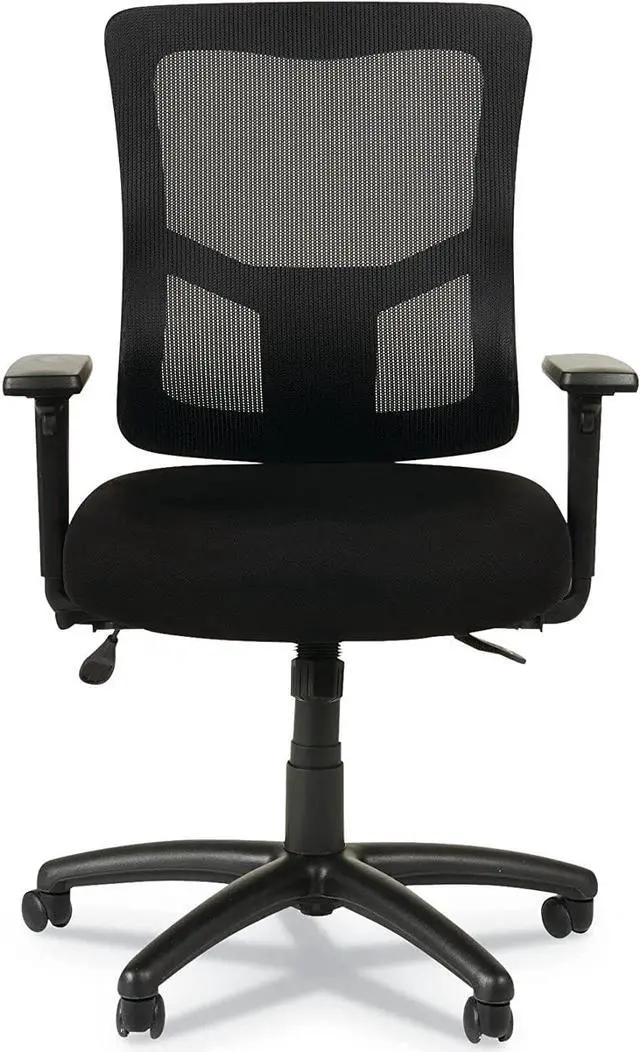 Alt view image 4 of 7 - Alera Elusion II Series Mesh Mid-Back Synchro with Seat Slide Chair, Black
