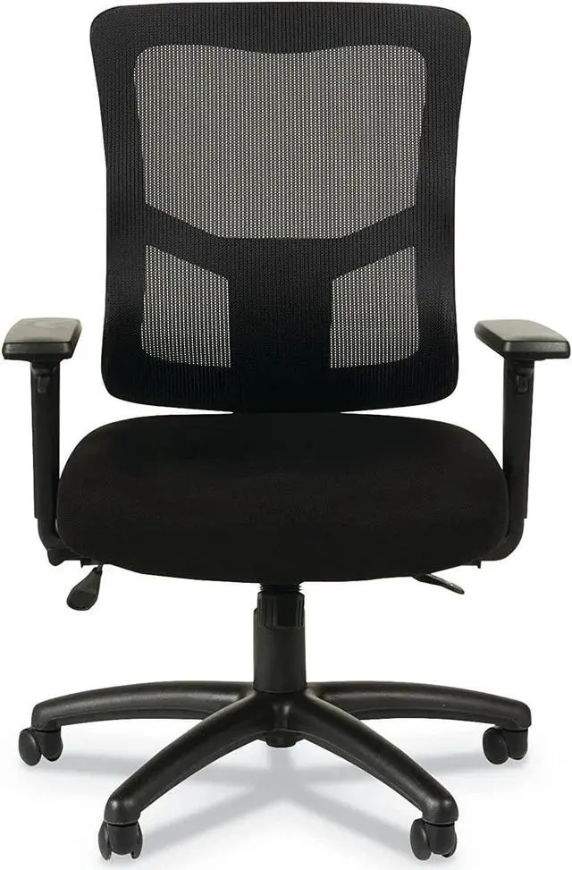 Alt view image 5 of 7 - Alera Elusion II Series Mesh Mid-Back Synchro with Seat Slide Chair, Black