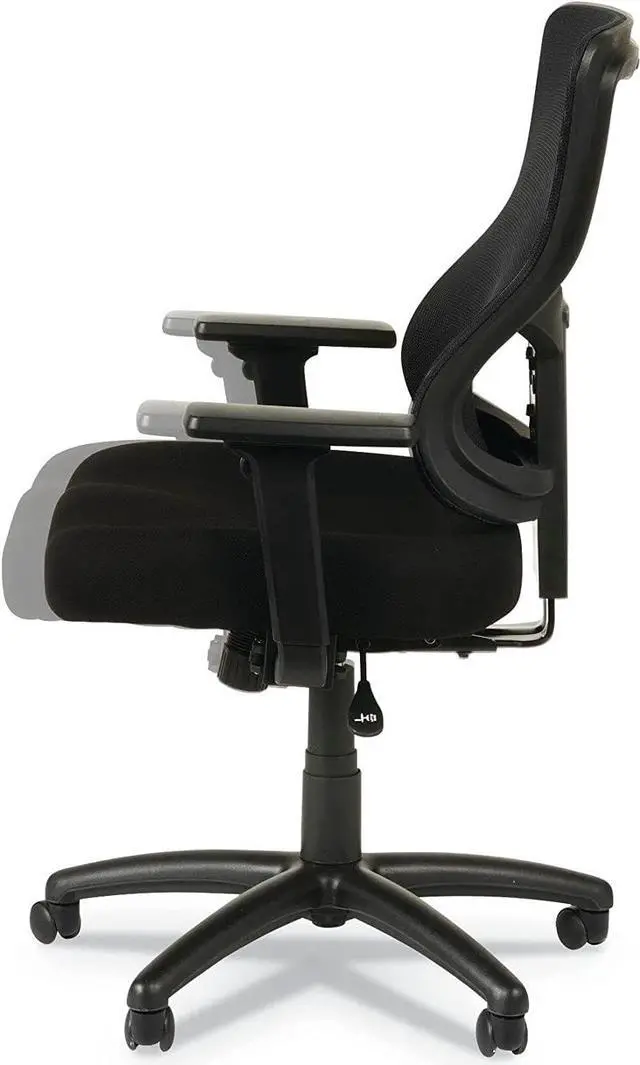 Alt view image 6 of 7 - Alera Elusion II Series Mesh Mid-Back Synchro with Seat Slide Chair, Black