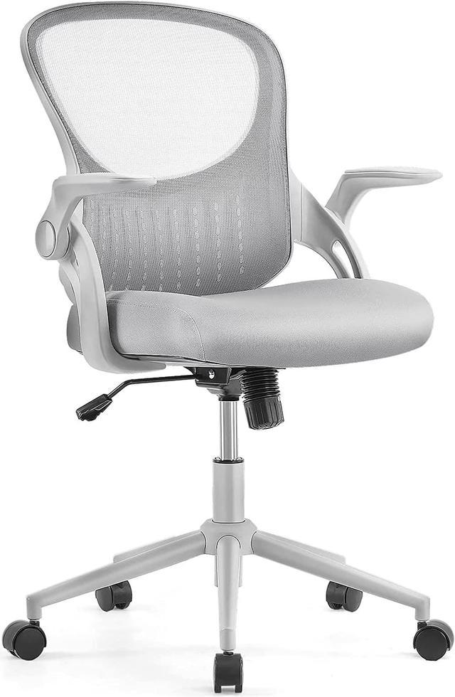 Sweetcripy Office Computer Desk Chair, Ergonomic High-Back Mesh Rolling  Work Swivel Chairs with Wheels, Comfortable Lumbar Support, Comfy Arms for