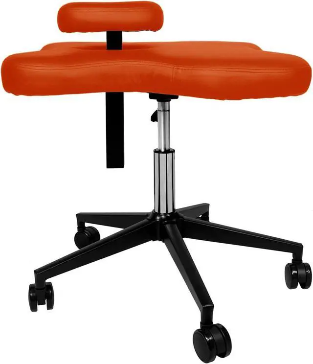 Alt view image 7 of 7 - Meditation Chair,Cross Legged Kneeling Chair for Ergonomic Posture Corrective Seat (Orange) (211)