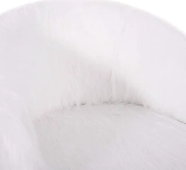Alt view image 3 of 7 - Christopher Knight Home Jacob Modern Glam Swivel Office Chair, White and Silver