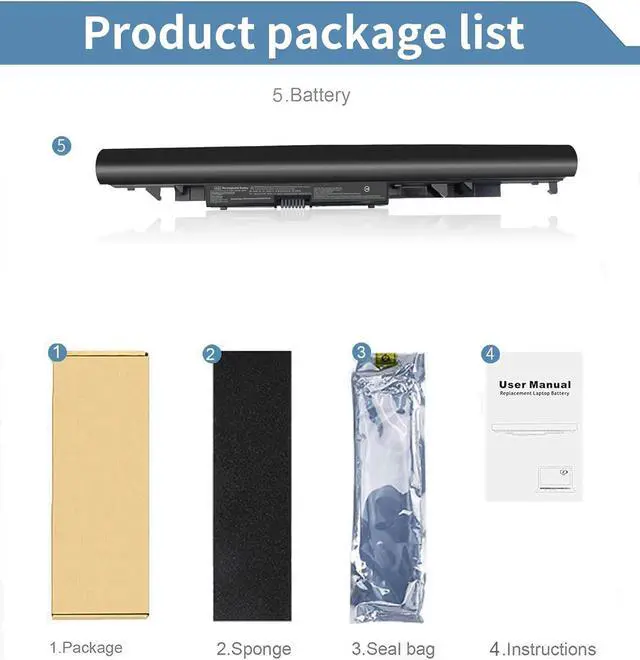Alt view image 6 of 7 - JC04 919700-850 Battery for HP 15-bs 17-bs 14-bs 15-bw0xx 15-bs0xx 15-bs1xx 17-bs0xx 15-bs015dx 15-bs013dx 15-bs134wm 15-bs234wm 17-bs011dx 15-bw011dx JC03 919701-850 919681-421 HSTNN-LB7V HSTNN-LB7W