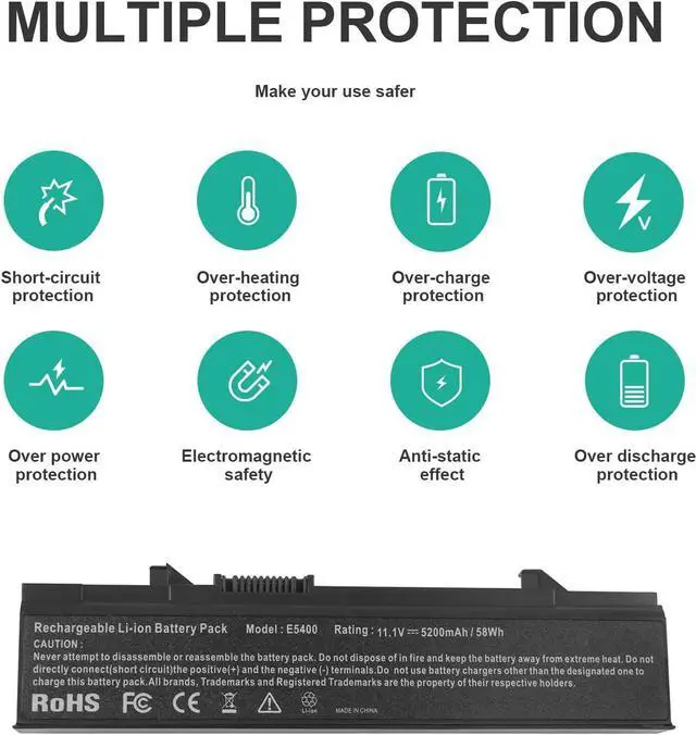 Alt view image 4 of 7 - Fancy Buying Laptop Battery for Dell Latitude E5400 E5410 E5500 E5510 KM742 KM769 RM656 T749D