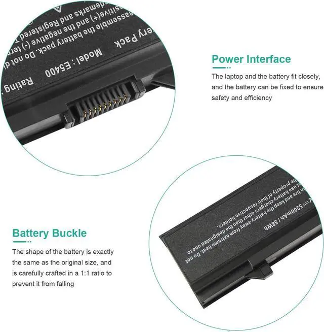 Alt view image 3 of 7 - Fancy Buying Laptop Battery for Dell Latitude E5400 E5410 E5500 E5510 KM742 KM769 RM656 T749D