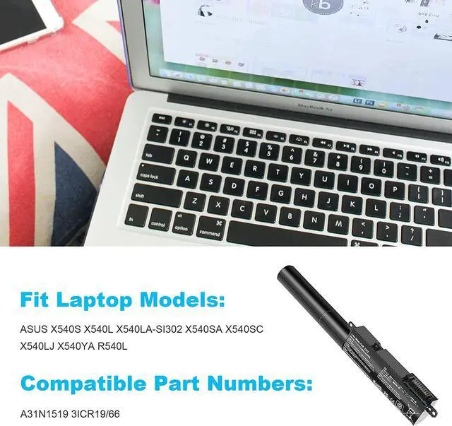 Alt view image 5 of 7 - Fancy Buying New A31N1519 Laptop Battery for ASUS X540 X540S X540SA R540SA X540L X540LJ X540LA-SI302 X540LA X540SC X540YA Series Laptop 3ICR19/66