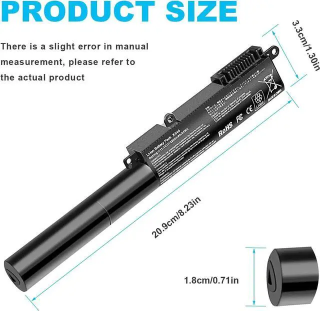 Alt view image 2 of 7 - Fancy Buying New A31N1519 Laptop Battery for ASUS X540 X540S X540SA R540SA X540L X540LJ X540LA-SI302 X540LA X540SC X540YA Series Laptop 3ICR19/66