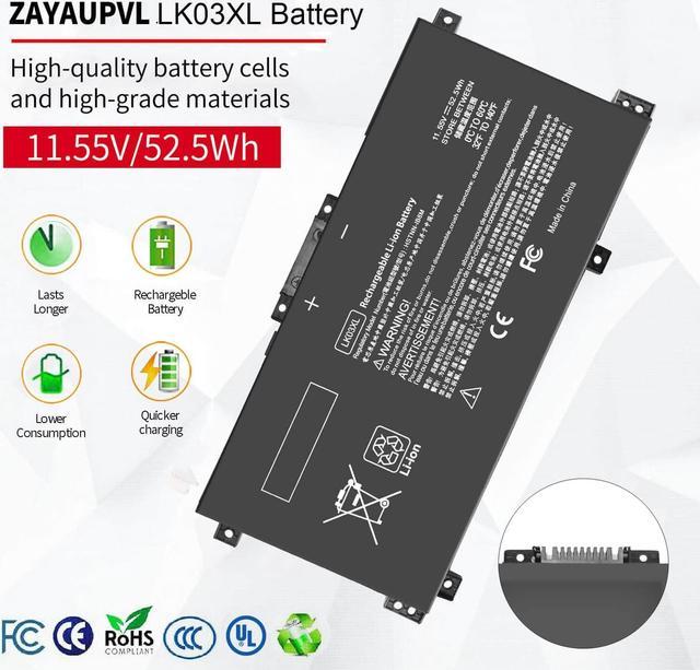 LK03XL L09281-855 Battery Replacement for HP Envy X360 Convertible  15m-cn0012dx 15m-cn0011dx 15m-bp112dx 15m-bq121dx 15m-bp111dx 15m-cn0xxx  17m-ae0xx