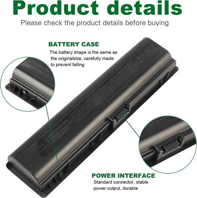 Alt view image 3 of 7 - Fancy Buying Laptop Battery for HP Pavilion DV2000 DV2100 dv2200 dv2400 dv6000 dv6100 dv6300 dv6500 dv6700 Compaq Presario C700 Battery