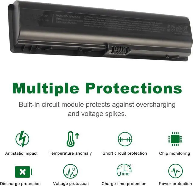 Alt view image 4 of 7 - Fancy Buying Laptop Battery for HP Pavilion DV2000 DV2100 dv2200 dv2400 dv6000 dv6100 dv6300 dv6500 dv6700 Compaq Presario C700 Battery
