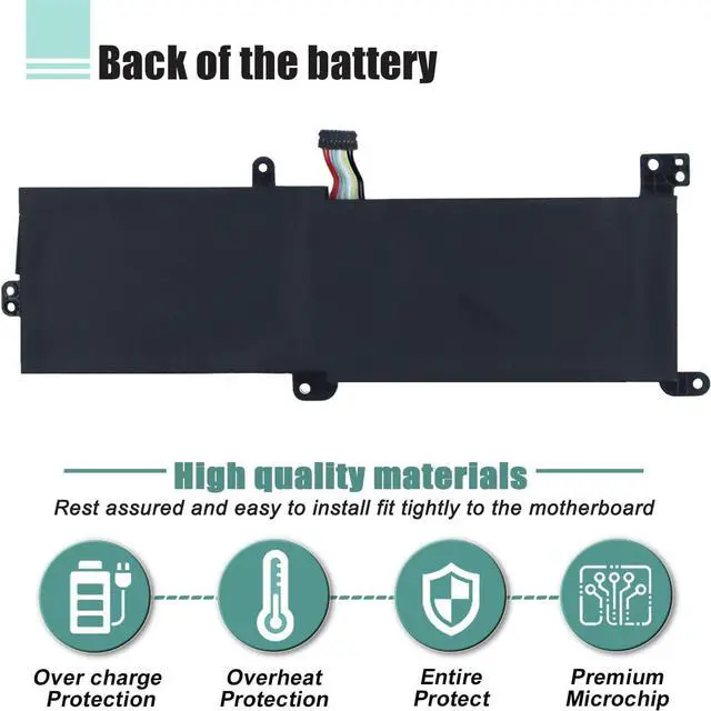 Alt view image 4 of 7 - BOWEIRUI L16C2PB2 L16M2PB1 Laptop Battery Replacement for Lenovo IdeaPad 330 Battery 330-15IKB 320-15IKB 320-15AST 320-17IKB S145-15AST 320-15ABR 320-14AST Series L16L2PB2 L16L2PB1 L16S2PB1 L16C2PB1