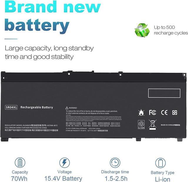 Alt view image 5 of 7 - TREE.NB SR04XL 917724-855 Replacement Laptop Battery for Hp Pavilion 15-CB000 Power 15-CB000 15-CE015DX 15-CE000 15-DC0000 Series 917678-1B1 917678-2B1 HSTNN-DB7W HSTNN-IB7Z