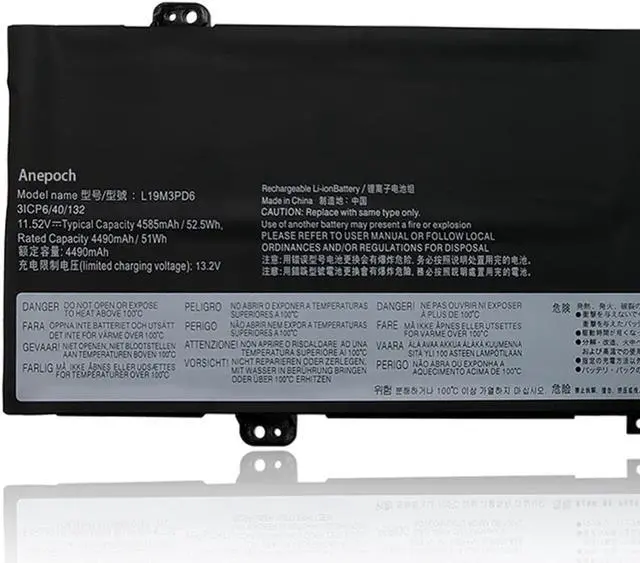 Alt view image 6 of 7 - L19M3PD6 L19L3PD6 Laptop Battery Replacement for Lenovo Flex 5-15IIL05 5-14IIL05 5-14ARE05 82DF 81X2 Series Notebook L19C3PD6 L19L3PD6 L19D3PD6 SB10X49074 SB10X49076 11.55V 52.5WH 4550mAh