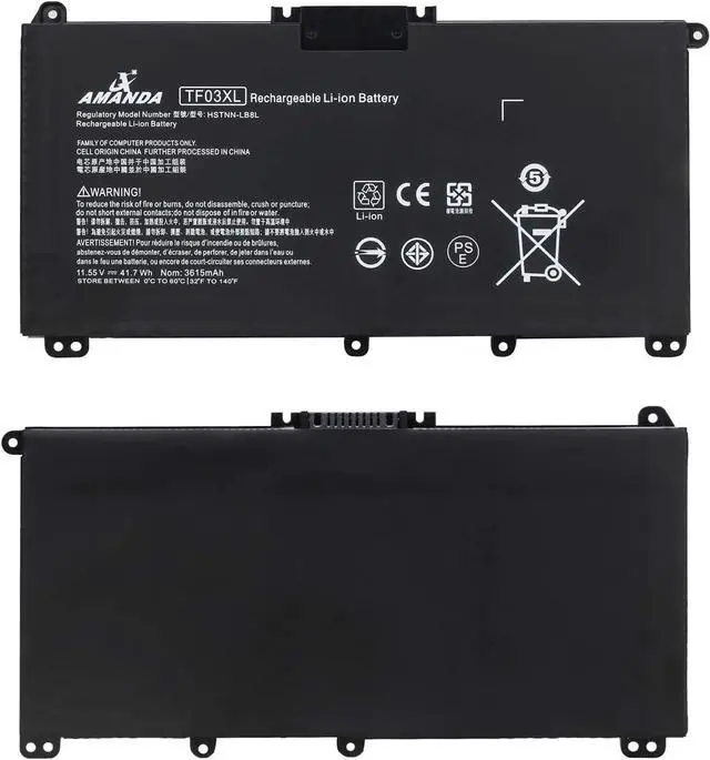 Alt view image 6 of 6 - Amanda TF03XL Laptop Battery Replacement for HP Pavilion 15-CC 15-CD 17-AR Series 15-cc154cl 15-cc060wm 15-cc152od 15-cc055od 15-cd040wm 17-AR007CA 17-AR050WM 920046-121 920070-855 HSTNN-IB7Y