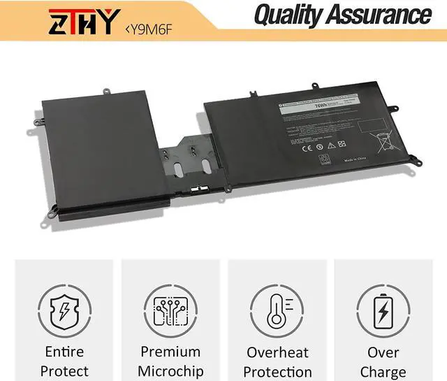Alt view image 5 of 7 - ZTHY Y9M6F Laptop Battery Replacement for Dell Alienware M15 R2 P87F Alienware M17 R2 P41E Series 0Y9M6F 8K84V 08K84V P41E001 P87F001 11.4V 76Wh 6334mAh