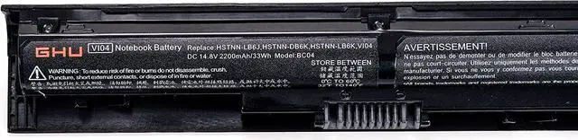 Alt view image 3 of 6 - GHU New Battery 33wh for 450 g2 Battery, HP v104 Notebook Battery, VI04 Notebook Battery HP Premium 33 Wh Fast Charge,Recharges Over 500 Cycles Ideal for HP Spare 756743-001 Laptop Battery