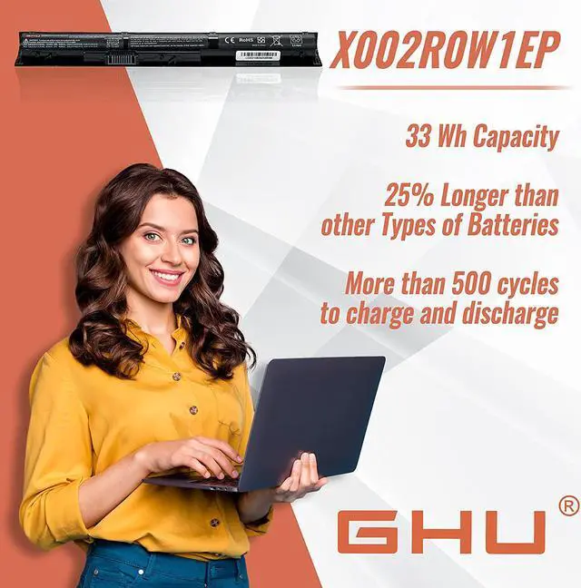 Alt view image 6 of 6 - GHU New Battery 33wh for 450 g2 Battery, HP v104 Notebook Battery, VI04 Notebook Battery HP Premium 33 Wh Fast Charge,Recharges Over 500 Cycles Ideal for HP Spare 756743-001 Laptop Battery
