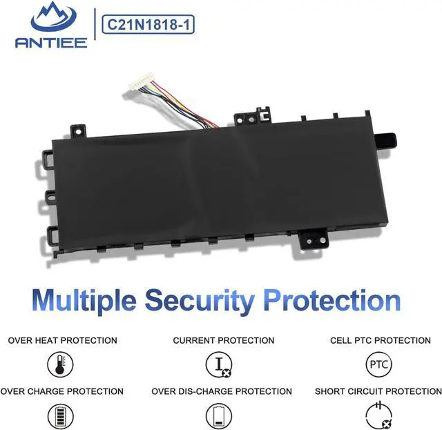 Alt view image 5 of 6 - C21N1818-1 Battery for ASUS VivoBook 15 F512FA F512DA F512JA X512DA X512JA F512FB F512FJ F512FL F512UA X512FA X512FB X512FJ X512FL X512JF X512JP X512DK R564DA R564FA R564JA S512DK S512FA S512FB K512FA