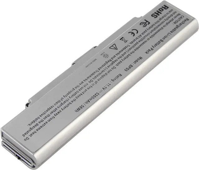 Alt view image 4 of 6 - Fancy Buying BPS9 Battery for Sony Vaio PCG-5J1L,PCG-5J2L,PCG-5K1L,PCG-5K2L,PCG-5G1L,PCG-5G2L,PCG-5G3L,PCG-6S2L,PCG-6W1L,PCG-6W2L,PCG-6W3L,PCG-7131L,PCG-7132L (Silver 11.1V 5200mAh)