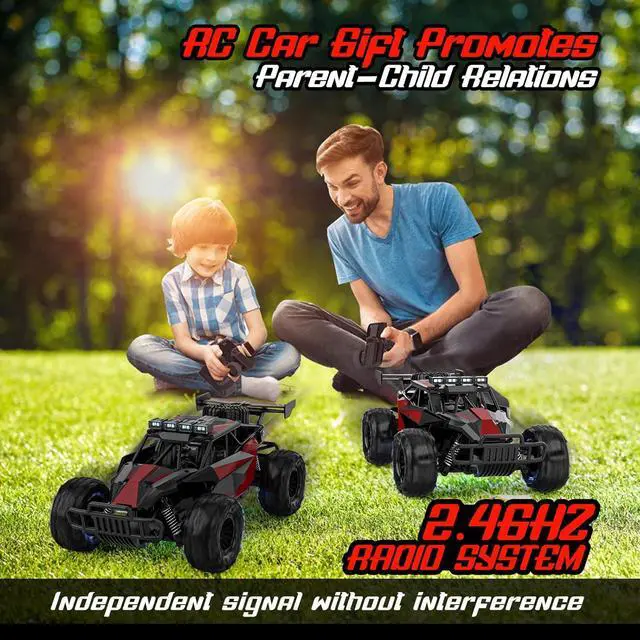 Alt view image 7 of 7 - BLUEJAY Remote Control Car - 2.4GHz High Speed 33KM/H RC Cars Toys, 1:12 Monster RC Truck Off Road with LED Headlight and Rechargeable Battery Gifts for Adults Boys 8-12