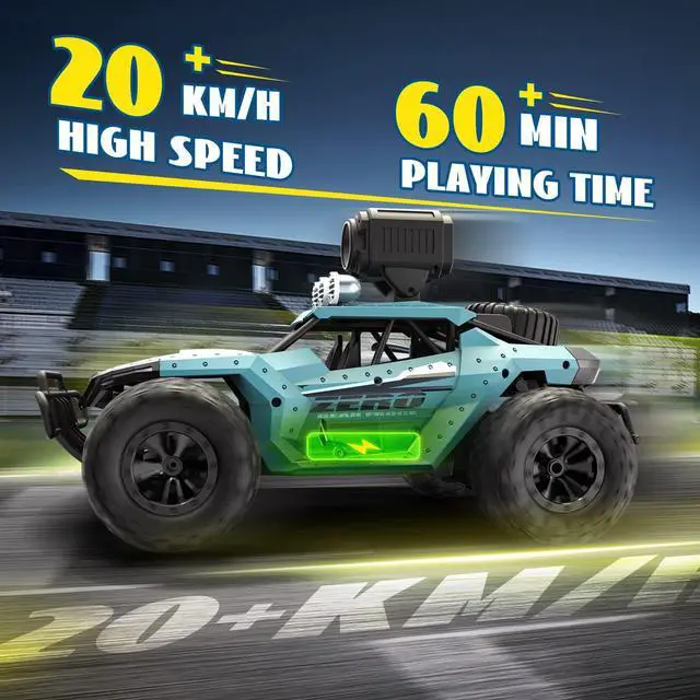 Alt view image 4 of 7 - DEERC RC Cars DE36W Remote Control Car with 1080P HD FPV Camera, 1/16 Off-Road High Speed Monster Trucks for Kids Adults 60 Min Play