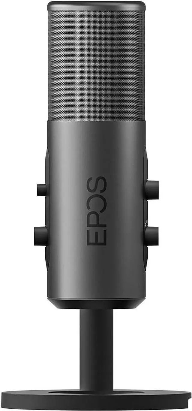 Alt view image 5 of 7 - EPOS Gaming B20 Streaming Microphone - 2.9m Cable USB-C Computer Microphone for Gaming - PC & Laptop Connection with Audio Controls - Compatible with PC, Mac, and PS4/5 - Desk Stand Included, Gray