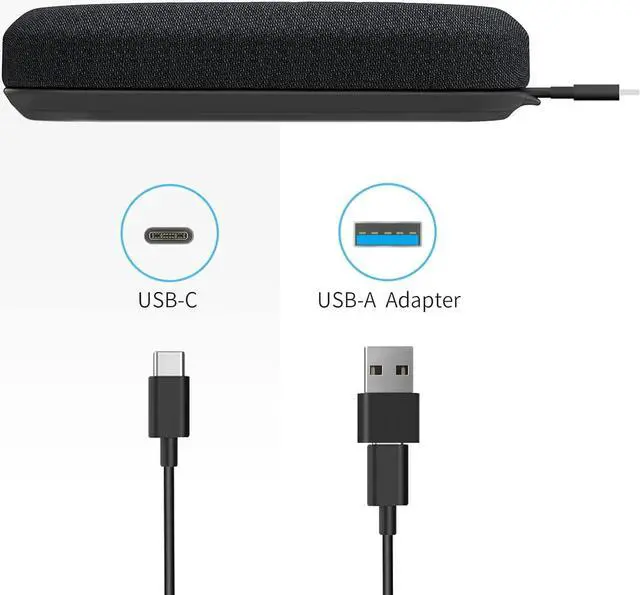 Alt view image 7 of 7 - USB Speakerphone, Conference Computer Speaker with Microphone for Virtual Meetings, 360° Voice Pickup, Echo CancellationNoise Reduction, Plug and Play, Compatible with Zoom, Teams, Skype and more