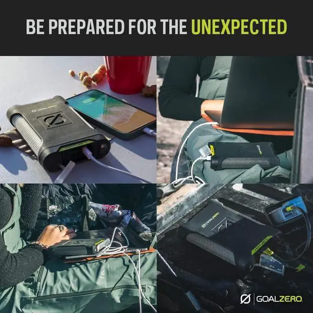 Alt view image 4 of 7 - Goal Zero Venture 75 Portable Charger Power Bank 19200mAH 60W USB-C Power Delivery Port, 2 USB Outputs IP67 Rating 50 Lumens Flashlight