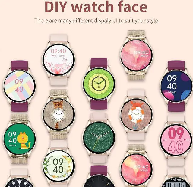 Alt view image 4 of 7 - Smart Watch for Women Bluetooth Call Make Receive/Answer Smartwatch Fitness Tracker with Pedometer Heart Rate Blood Oxygen and Sleep Monitor Waterproof Smart Watches for Android and iOS Phones Gold