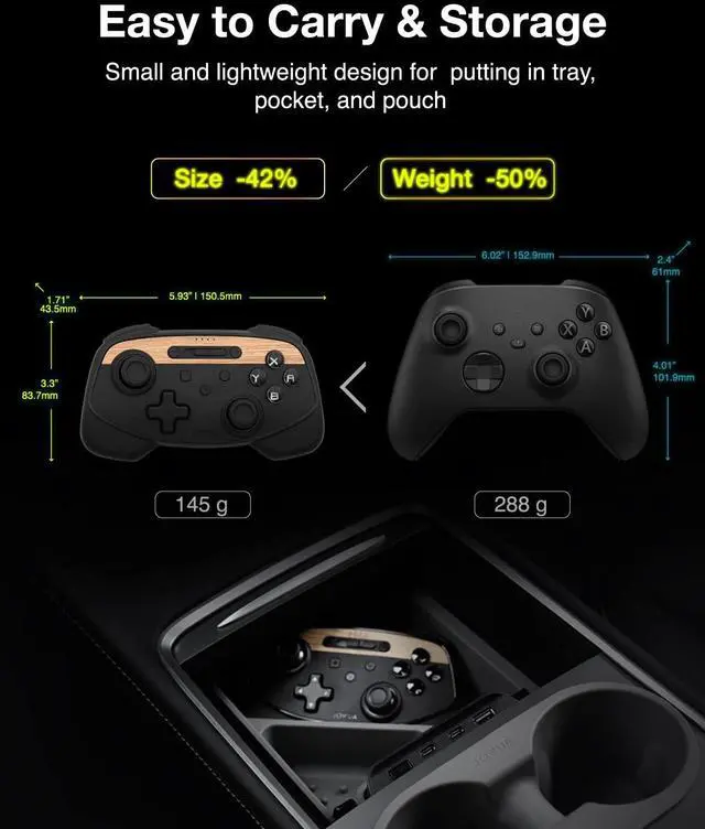 Alt view image 6 of 7 - Multi-Device Wireless Controller Compatible for Tesla 2025 New Model YModel 3/Y/S/X/cybertruck Compatible for Switch, one controller set, SPECIAL PROGRAMMED and DESIGN FOR TESLA White