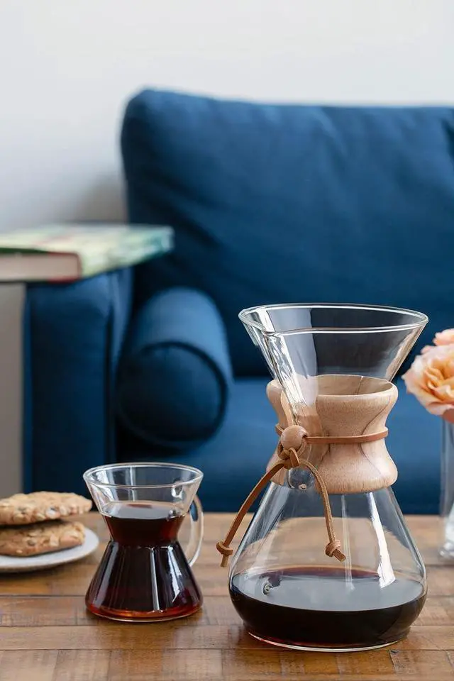 Alt view image 6 of 7 - Chemex Pour-Over Glass Coffeemaker - Classic Series - 6-Cup - Exclusive Packaging