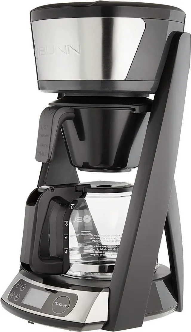 Alt view image 3 of 7 - BUNN Heat N Brew Coffee Maker, 10-cup, Stainless Steel