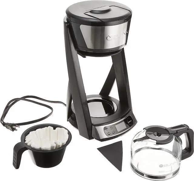 Alt view image 5 of 7 - BUNN Heat N Brew Coffee Maker, 10-cup, Stainless Steel