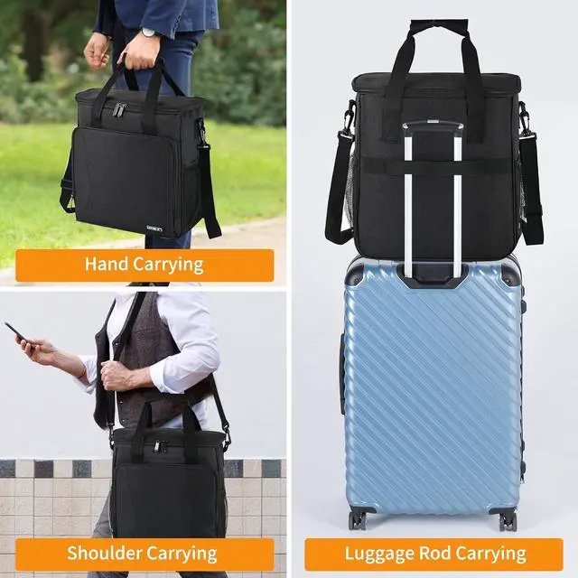 Alt view image 4 of 5 - Travel Coffee Maker Carrying Bag Compatible with Keurig K-Mini or K-Mini Plus, Single Serve Coffee Maker Portable Storage Bag with Shoulder Strap(Patented Design)